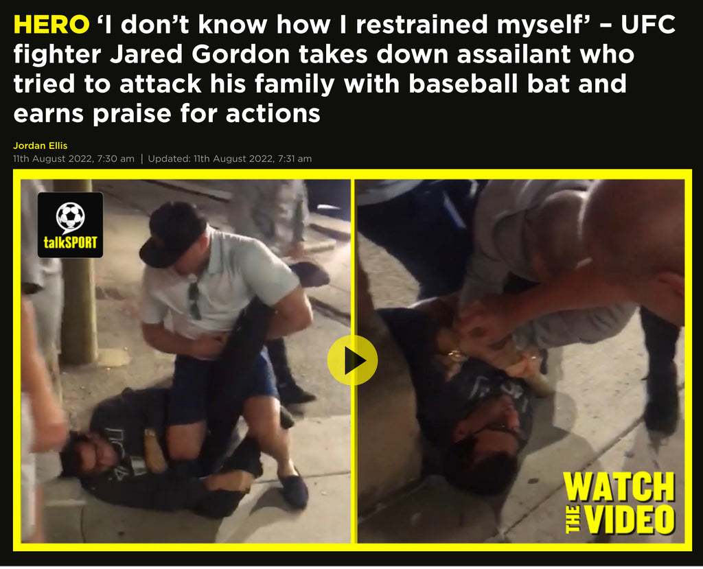 HERO ‘I don’t know how I restrained myself’ – UFC fighter Jared Gordon takes down assailant who tried to attack his family with baseball bat and earns praise for actions